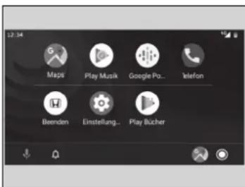 12:34 Maps Play Musik Google Po... Telefon Beenden Einstellung.. Play Bücher