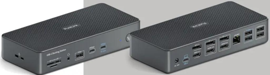 PureLink D230DL - Vuelogic 18-In-1 USB-C Docking Station - 1