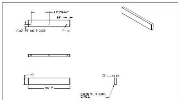 1732°-40° x 5°19" DEEP 4132'4-40" 58" 1.92" 95°19" 12" BISOW ALL OUTSIDE OUTSIDE.