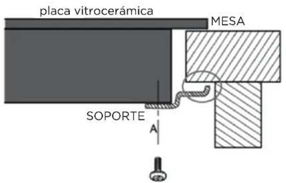 placa vitrocerámica MESA SOPORTE A