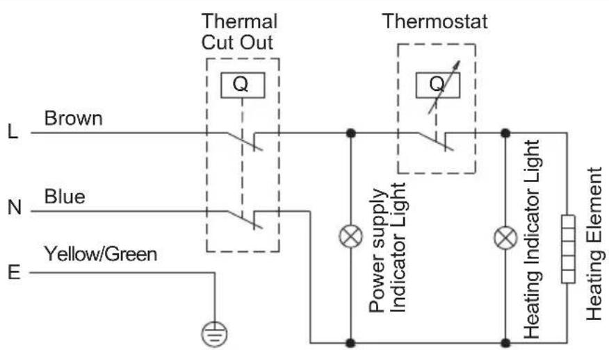 Otsein-Hoover OHTC100H - Internal Wire Diagram - 1