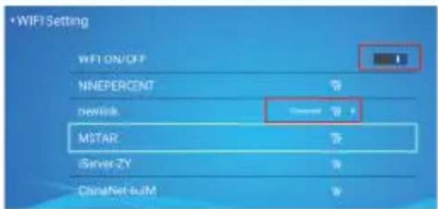 +WIFI Setting WIFI ON/OFF NNEPERCENT newlink MSTAR iServer-ZY ChinaNet-6uM