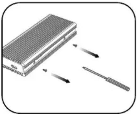 Icy Box IB-1916M-C32 - M.2 NVMe SSD installation - 1