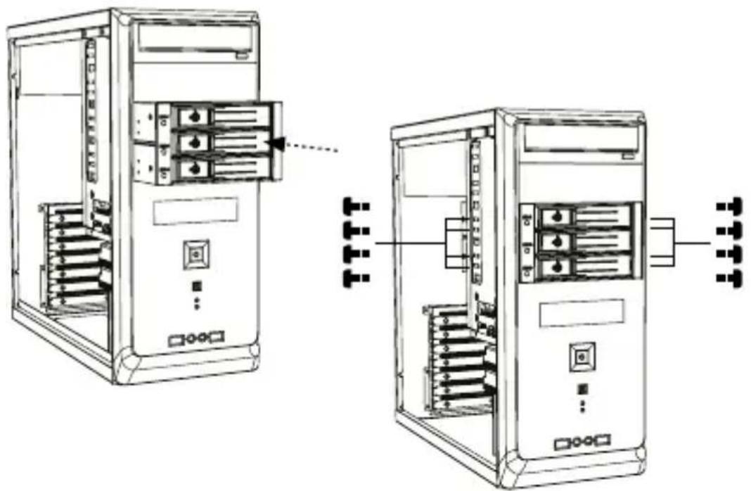 Icy Box IB-573SSK-12G - Rückseite - 3