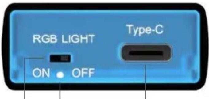 RGB LIGHT ON OFF Type-C