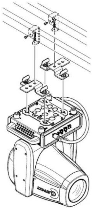 Technical diagram of an industrial device with labeled components and wiring connections