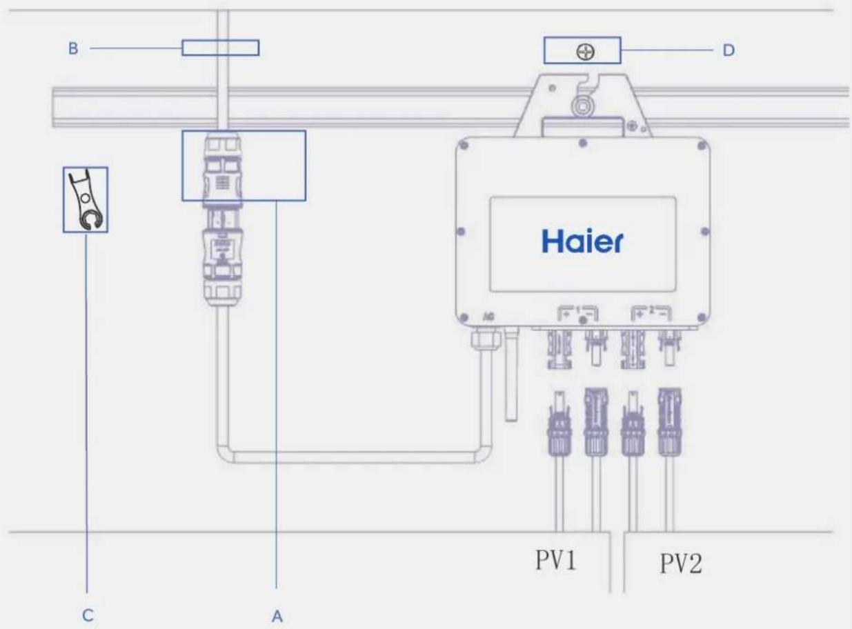 B D Haier PV1 PV2 C A