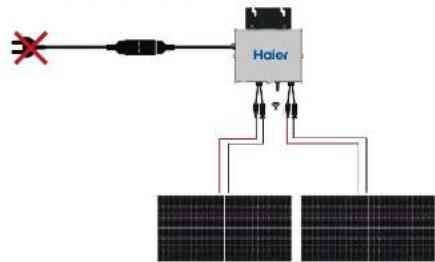 HAIER HMK1P-800D-FT420X2 - STEP 3. Connect The AC Cable of The Micro Inverter - 1