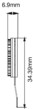 6.9mm 34.39mm