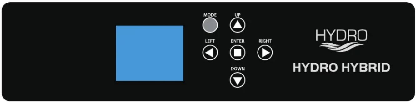 MODE UP LEFT ENTER RIGHT DOWN HYDRO HYDRO HYBRID
