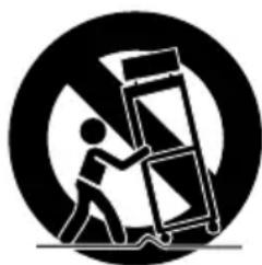 Black and white icon depicting a person pushing a ladder inside a circle (no text or symbols)