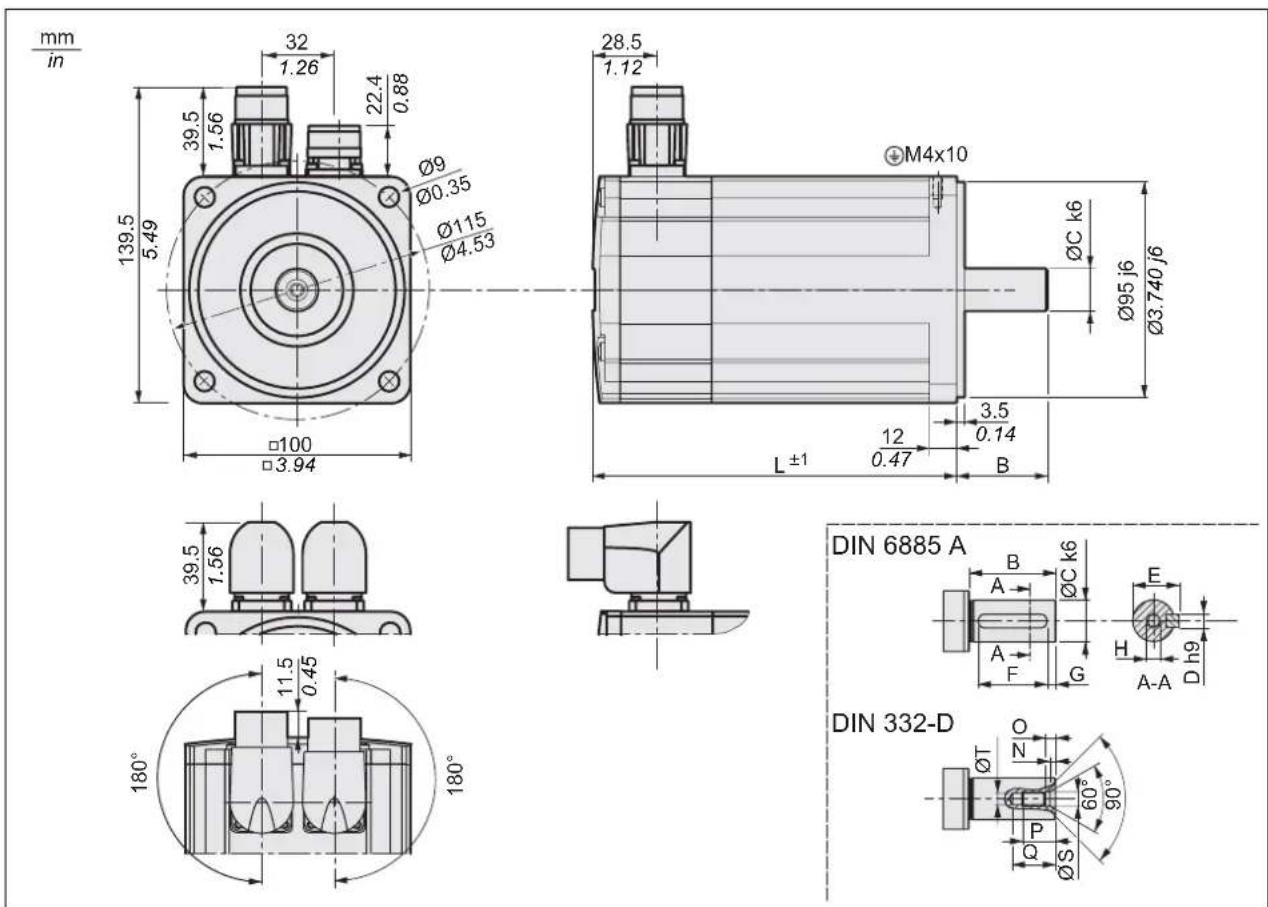 SCHNEIDER VW3A7745 - Abmessungen - 2