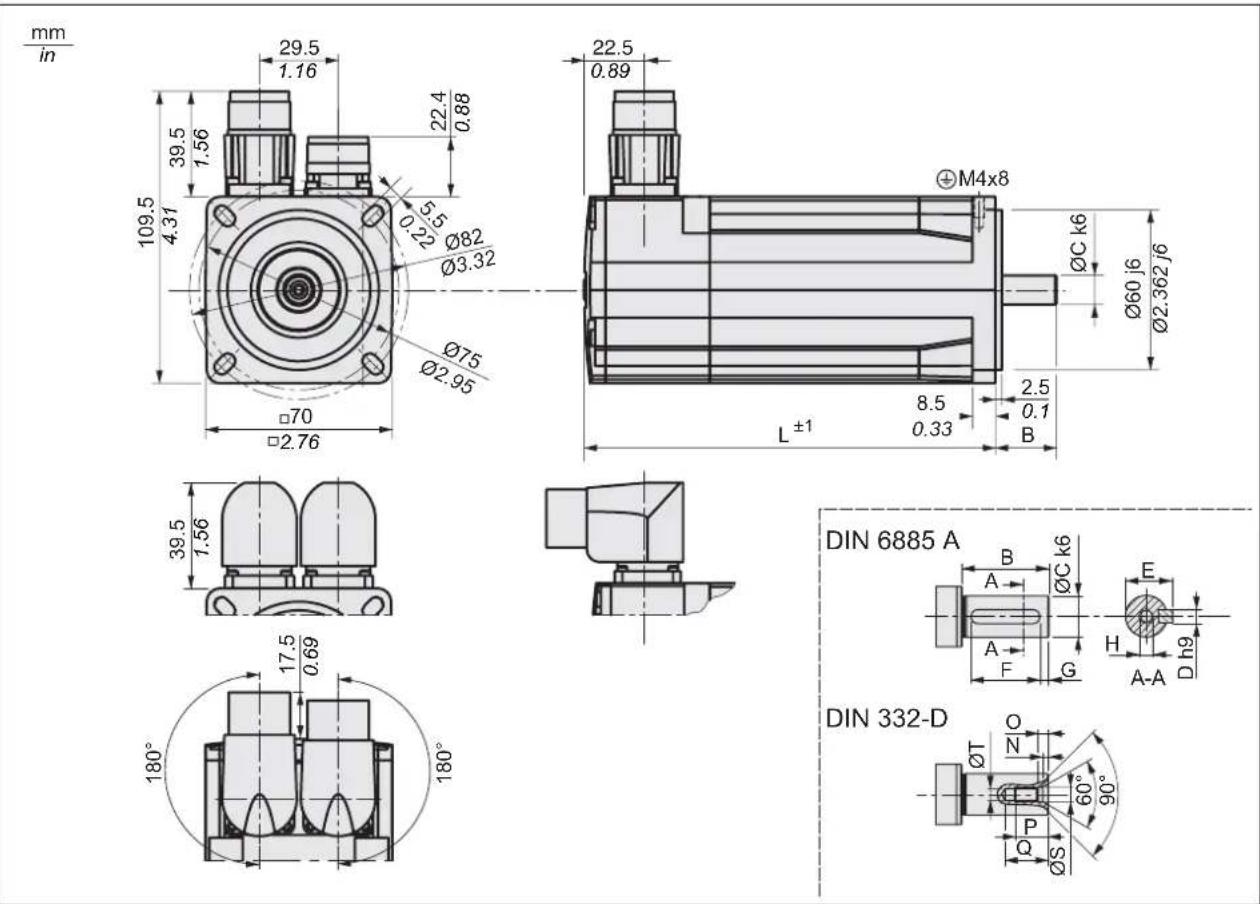 SCHNEIDER VW3A7745 - Abmessungen - 1