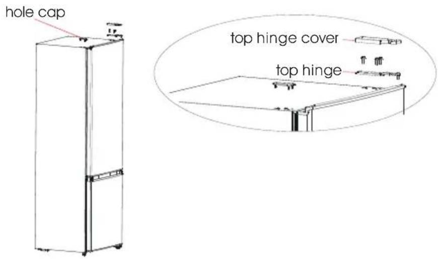 hole cap top hinge cover top hinge