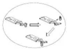 Diagram showing three labeled components (D, B, D) with arrows indicating direction and length, enclosed in an oval boundary.