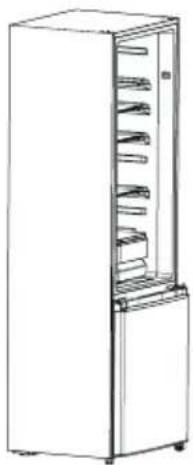 COMFEE RCB359WH2 - Cambio de puertas derecha-izquierda - 6