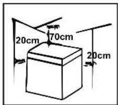 20cm 70cm 20cm