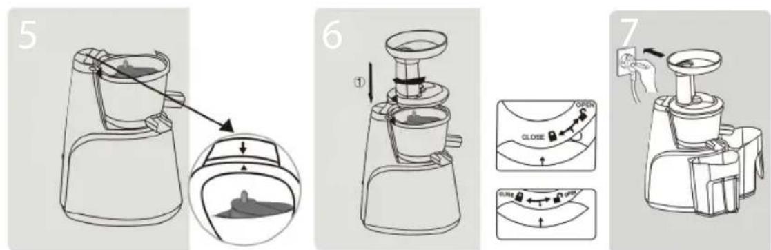 Eldom Perfect Juicer PJ650S - MONTAJE - 2