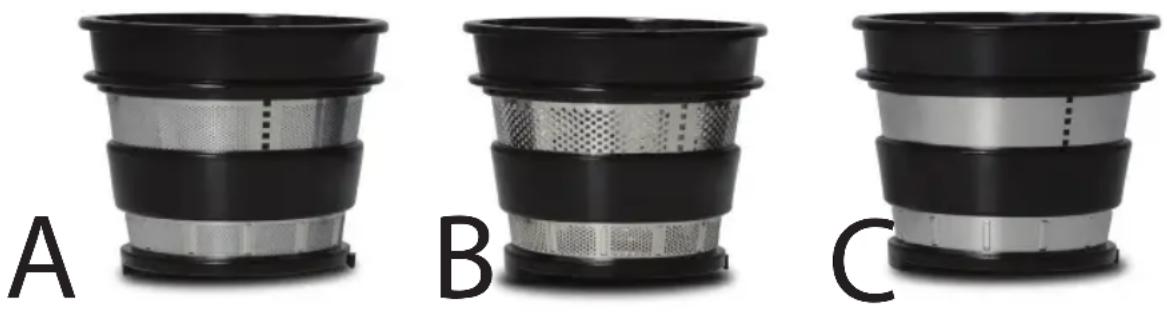 Eldom Perfect Juicer PJ650S - Po przetworzeniu całości produktów i ustaniu strumienia soku, wyłączyć urządzenie i poczekać aż się zatrzyma. - 1