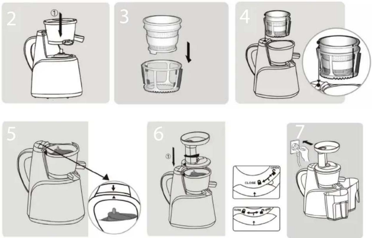 Eldom Perfect Juicer PJ600S - HOW TO USE THE APPLIANCE - 2