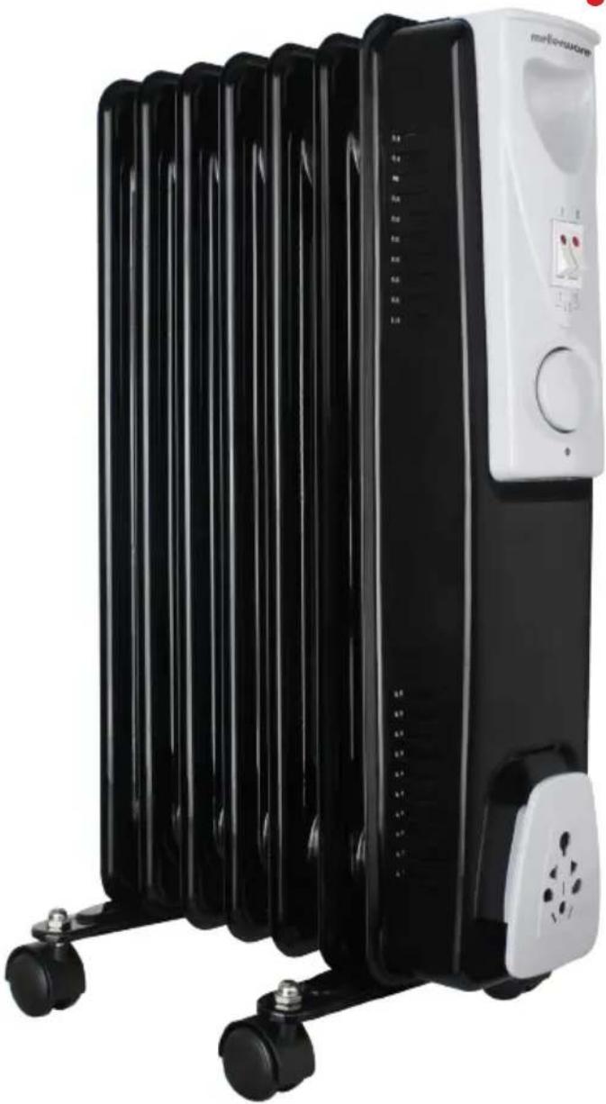 Mellerware Mohabi 1500 35150 - MOHABI 1500W 7 Fin oil heater - 1