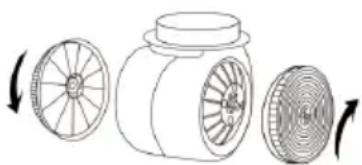 KKT Kolbe TRIO6015B - Disassembling and reinserting the activated carbon filter - 3
