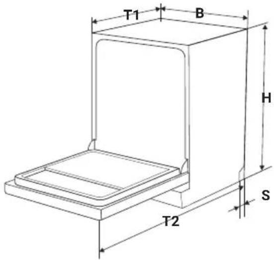 KKT Kolbe DW616ED - Produktmaße - 1
