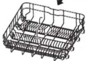 KKT Kolbe DW615ED - Folding back the rack shelves in the lower basket - 2