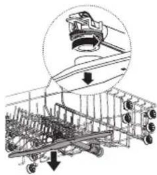 KKT Kolbe DW4505VI - Reinserting the spray arms - 2