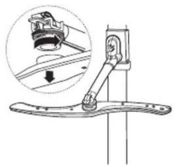 KKT Kolbe DW601S - Reinserting the spray arms - 1