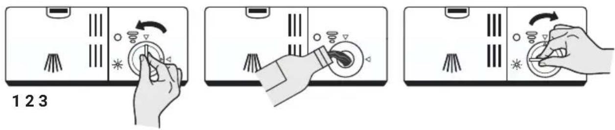 KKT Kolbe DW601S - Filling / refilling the rinse aid container - 2