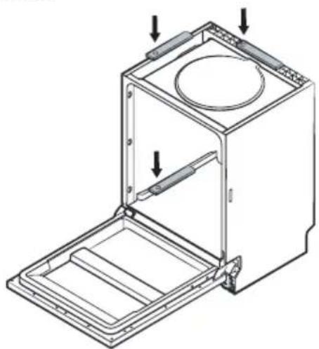 KKT Kolbe DW4505FS - Waagerechte Ausrichtung und Höhenanpassung / Einstellen der Stellfüße - 1