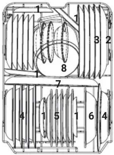 Technical diagram of a mechanical assembly with numbered components for identification