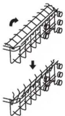 KKT Kolbe DW4504ED - Adjusting the cup rack on the upper basket - 1