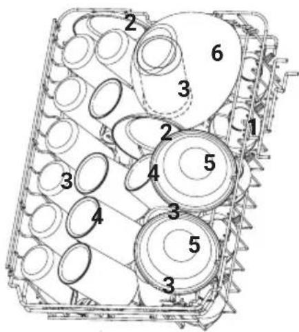Technical diagram of a mechanical assembly with numbered components for identification