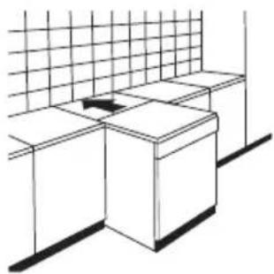 KKT Kolbe DW401S - Fitting the appliance between pieces of furniture or other appliances - 1