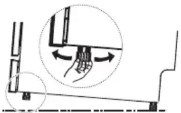KKT Kolbe DW401S - Höhenanpassung der Stellfüße - 1