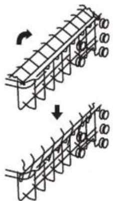 KKT Kolbe DW615VI - Adjusting the cup rack on the upper basket - 1