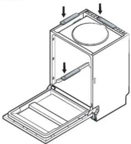 KKT Kolbe DW615FS - Waagerechte Ausrichtung und Höhenanpassung / Einstellen der Stellfüße - 1