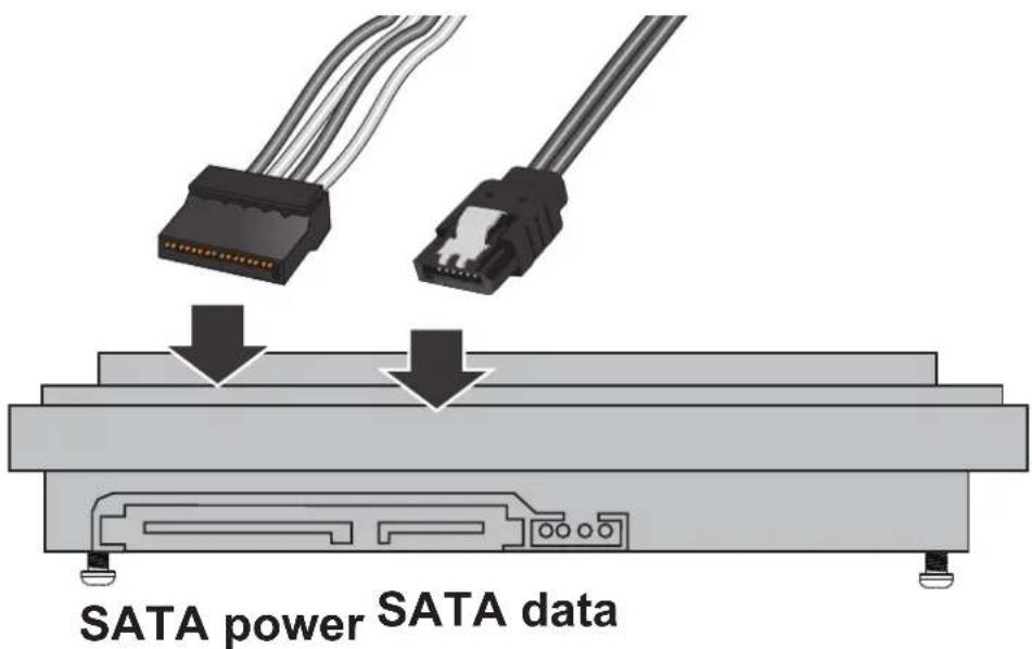 SATA power SATA data