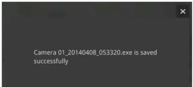 Camera 01_20140408_053320.exe is saved successfully
