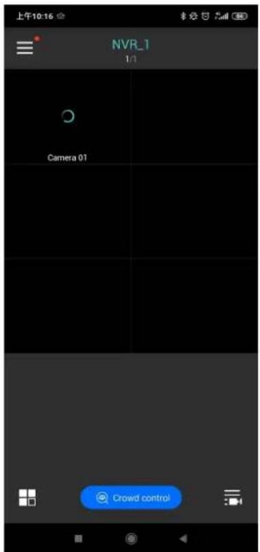 上午10:16 NVR_1 1/1 Camera 01 Crowd control