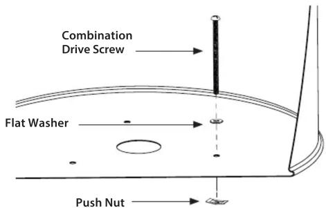 Combination Drive Screw Flat Washer Push Nut