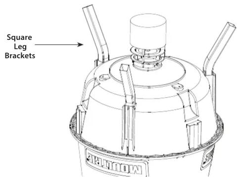 Square Leg Brackets