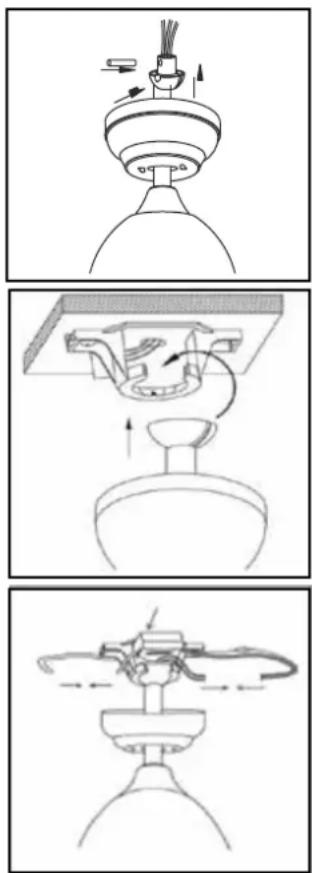 V-TAC VT-6054-4 - INSTALLATION OF THE DOWN ROD AND HANGER BALL - 3