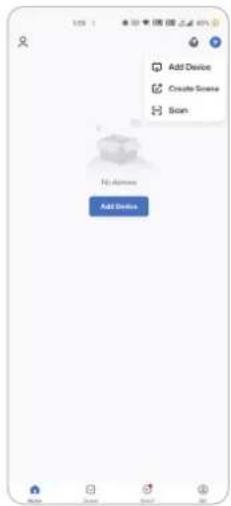Add Device Create Scene Scan No Address Add Device
