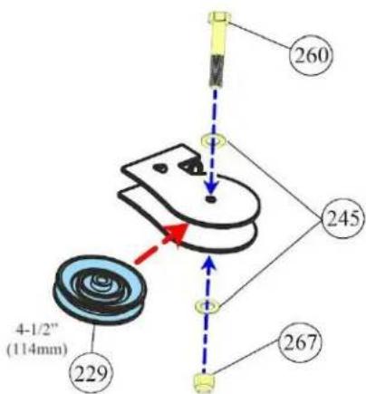 260 245 267 4-1/2" (114mm) 229
