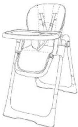 Caretero Megalo - FOLDING THE HIGHCHAIR - 2