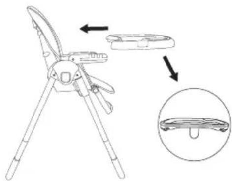 Diagram illustrating the step-by-step installation of a folding tool, showing blade positioning and cutting process.