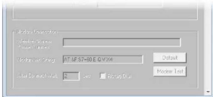 Modern Connection Wireless Network Phone Number Modem Line Spring: AT &F S7-B0 E Q.V?A Default Cell Connect Width: 2 mm Frequency Dial Modern Test